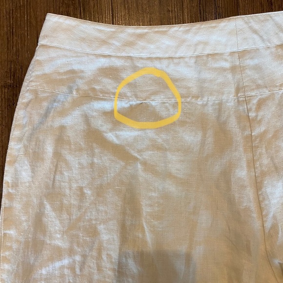 Max Studio 100% Linen Pants in Cream Size 16 - Picture 7 of 7